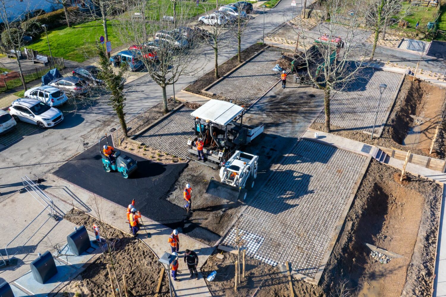 Suivi de chantier drone Ainhoa Comédia Production - Keima Eurovia