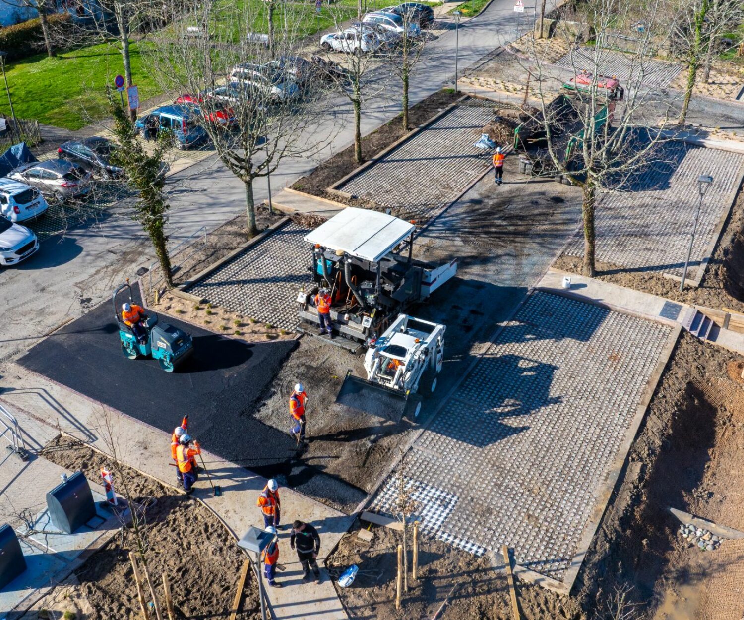 Suivi de chantier drone Ainhoa Comédia Production - Keima Eurovia