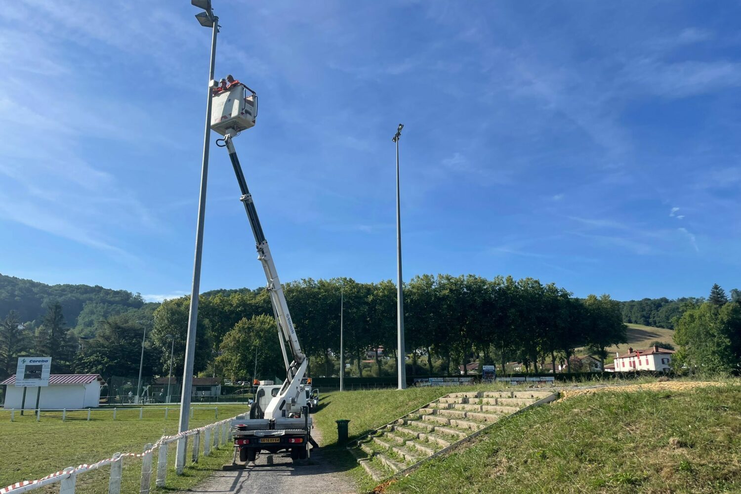 Timelapse chantier stade Hasparren