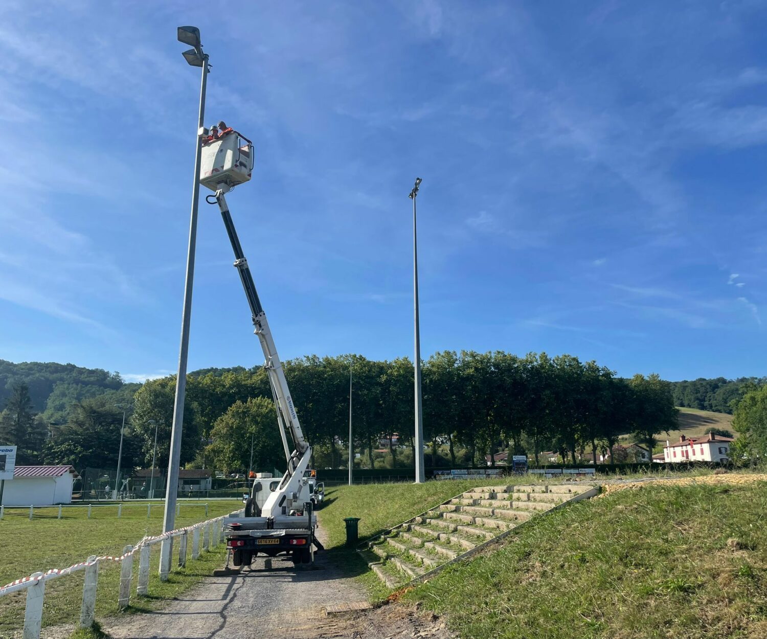 Timelapse chantier stade Hasparren